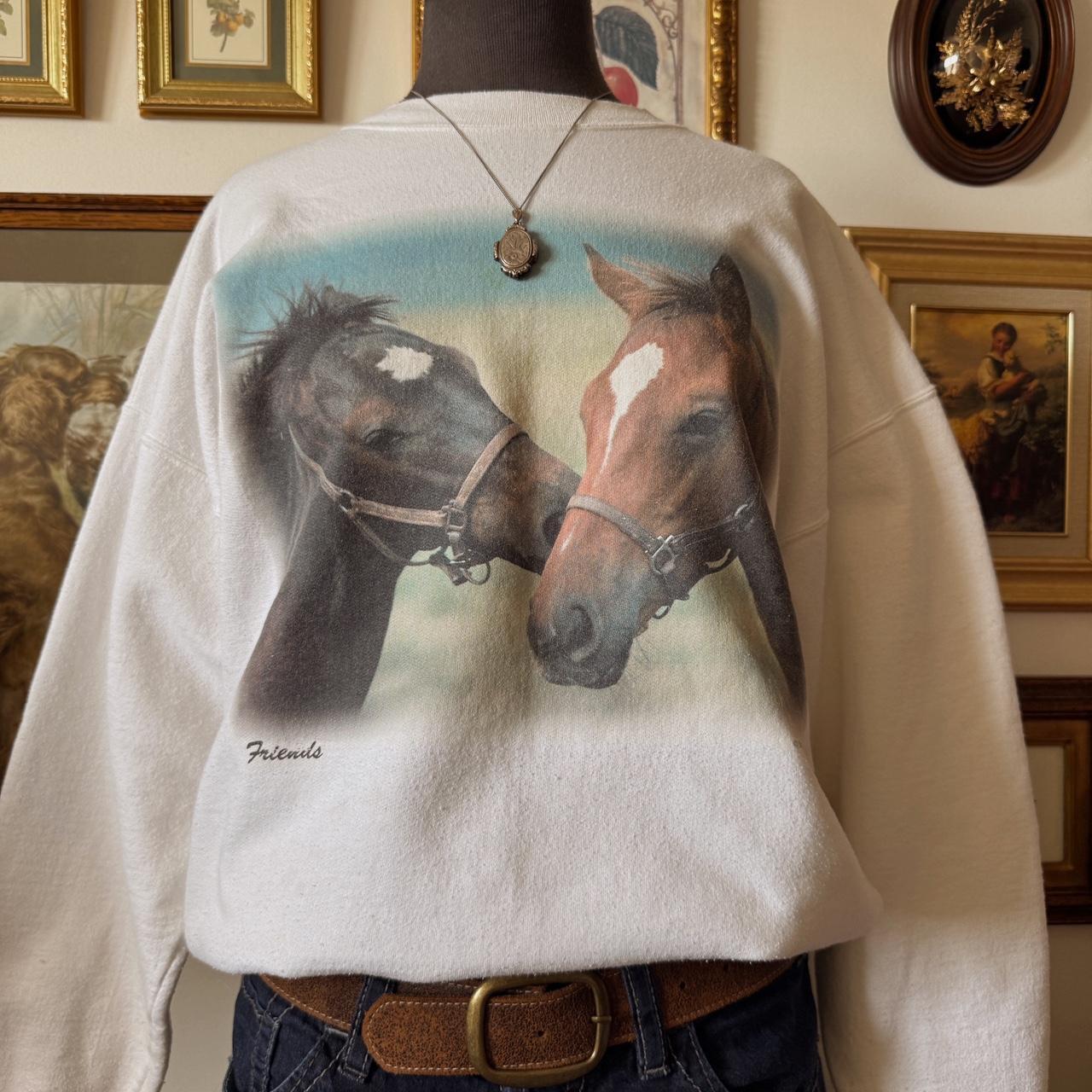 Horse crew neck sweatshirt (L)