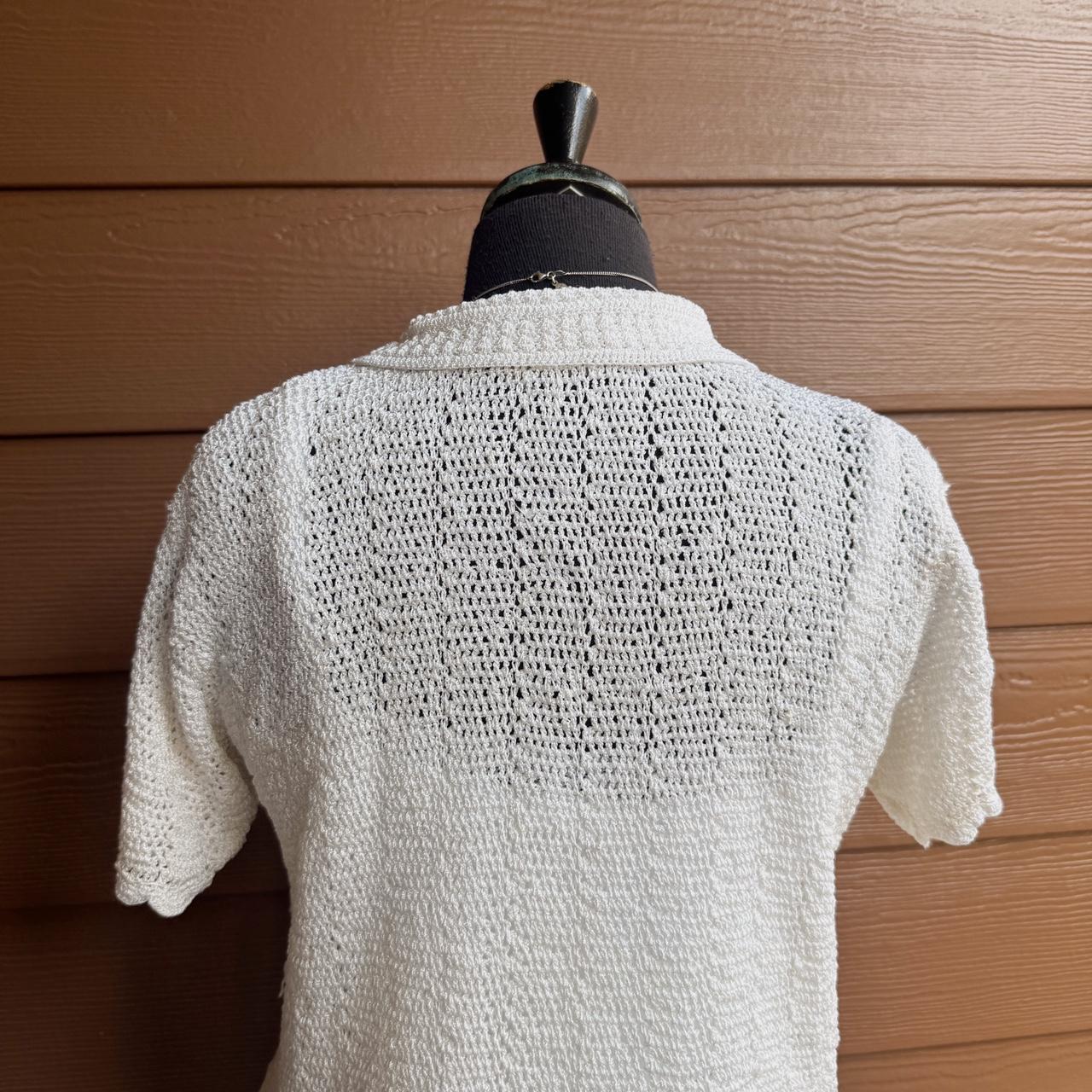 Vintage cottage crochet cardigan (L)