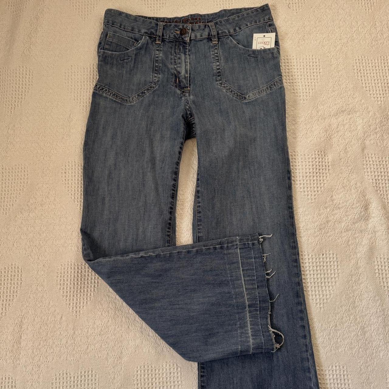 Mid rise wide leg jeans (M)