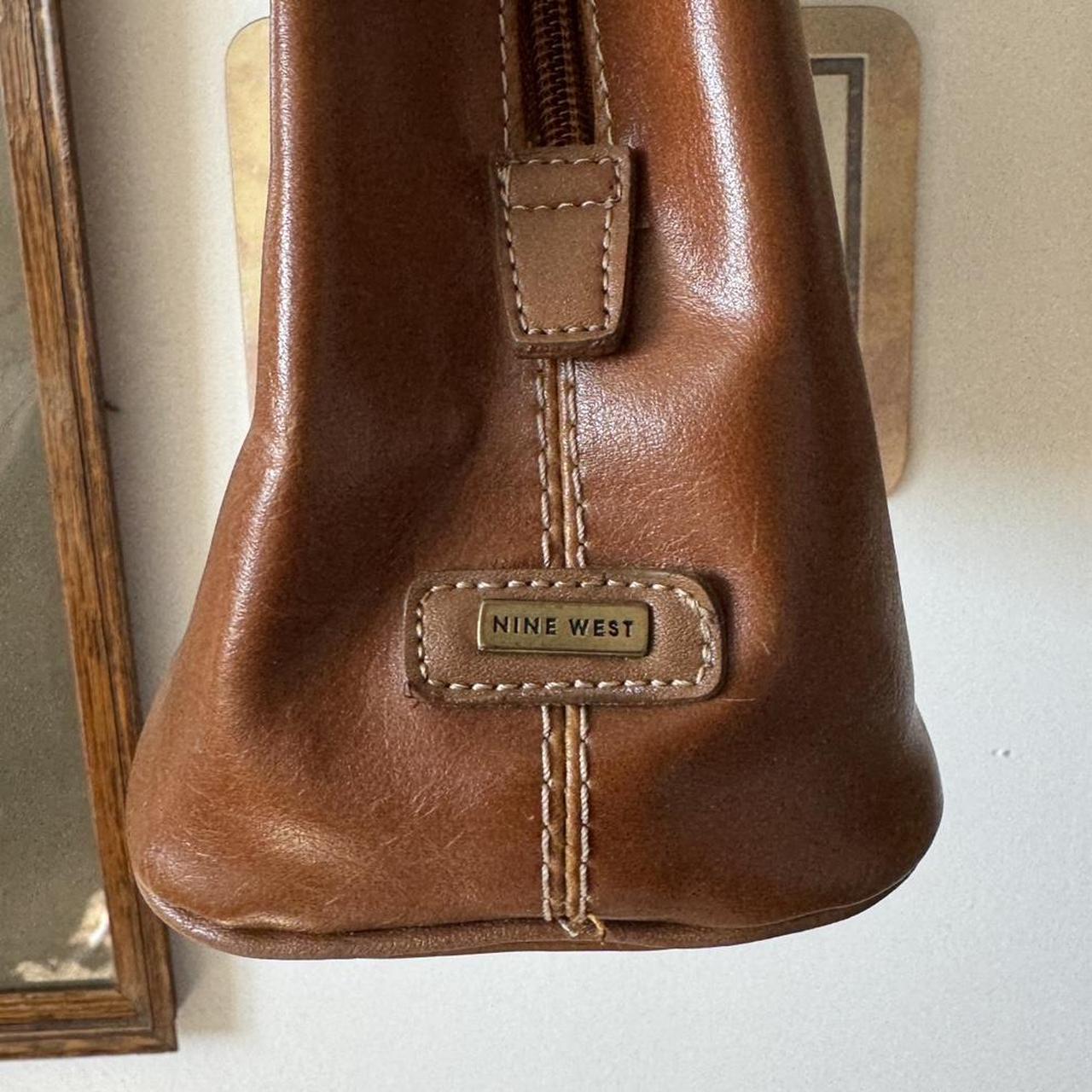 Brown leather bag