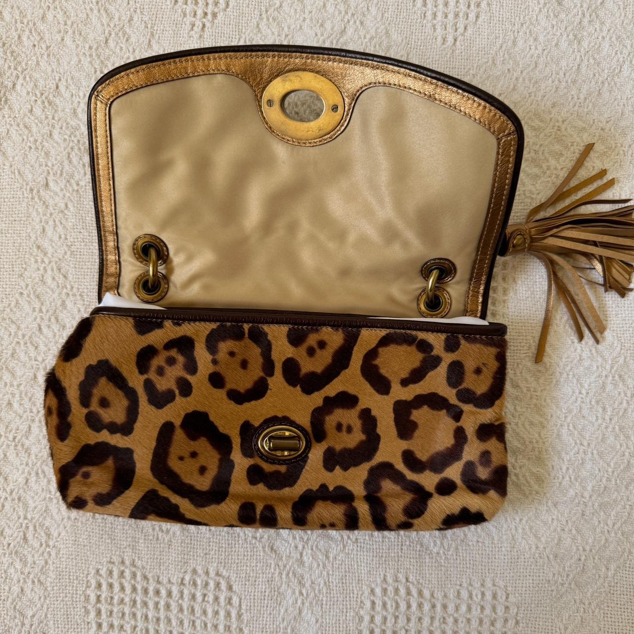 Coach leopard mini bag