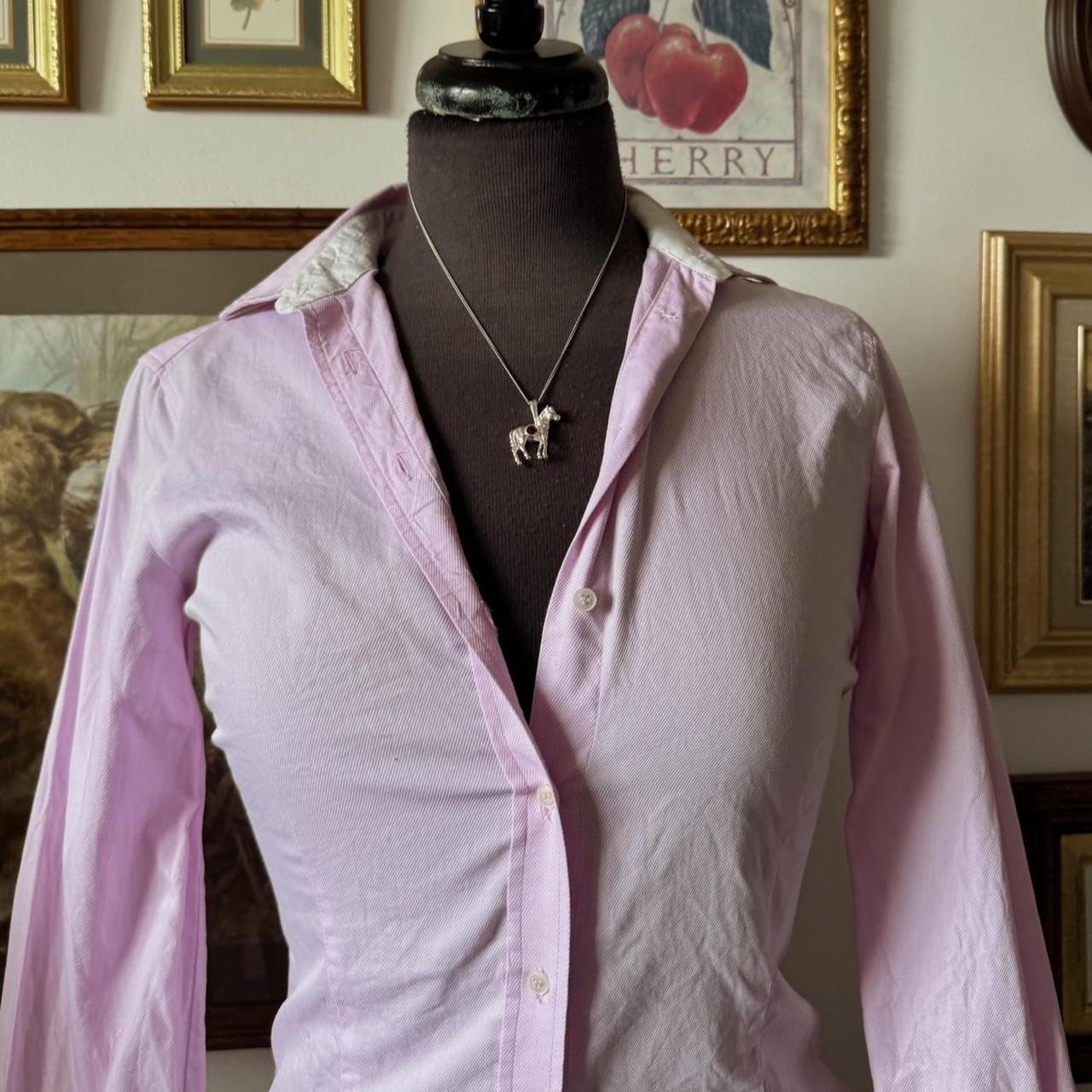 Lilac button up blouse (XS)