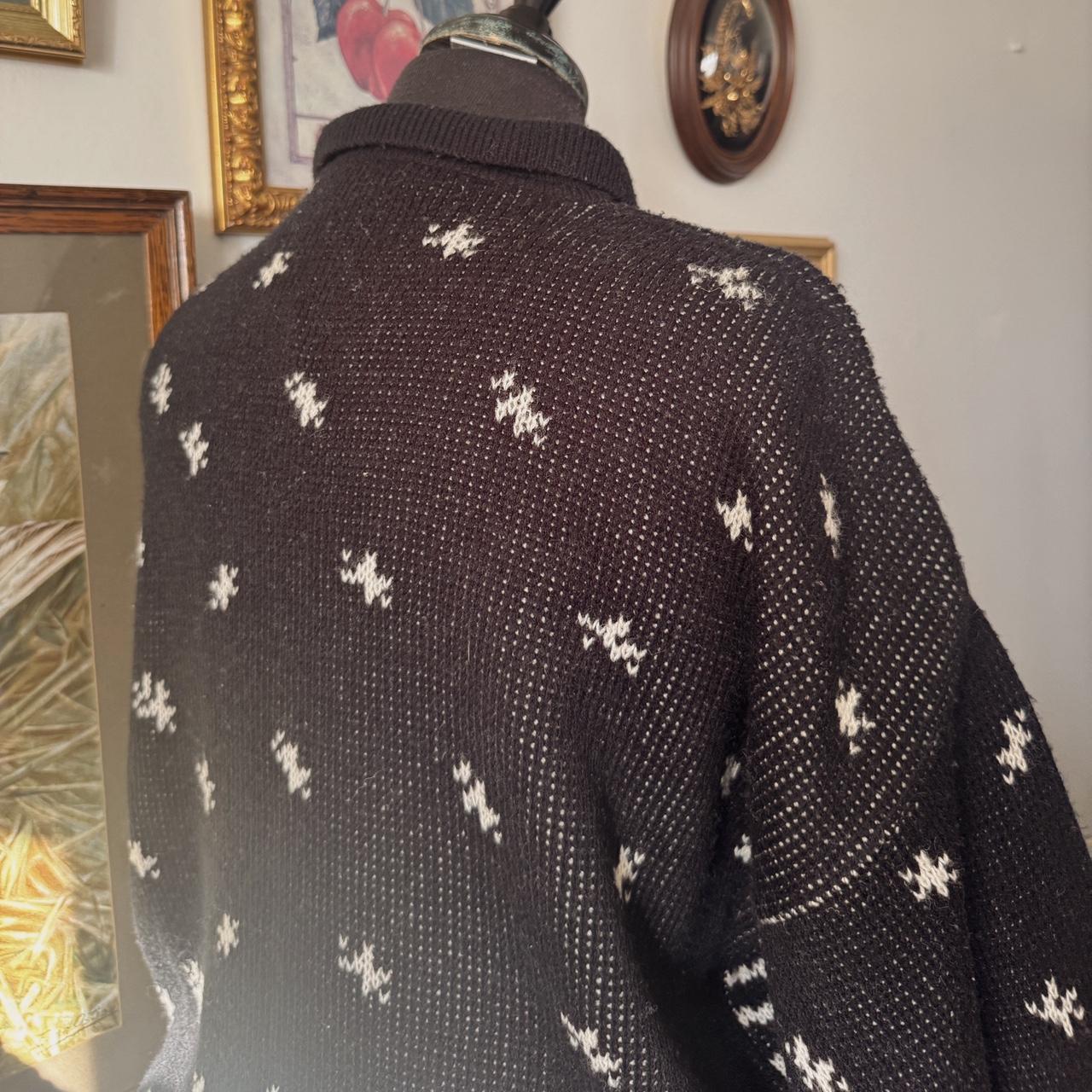 Vintage 80s starry night sweater (L)