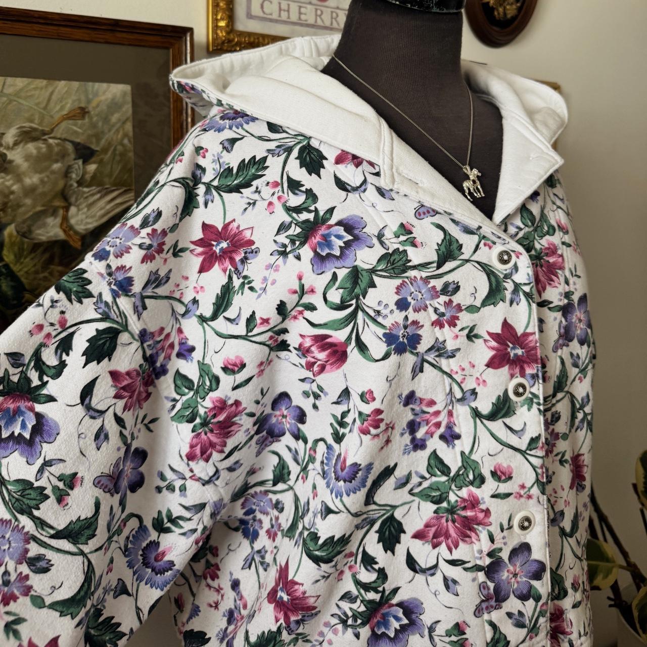 Floral cozy spring jacket (L)