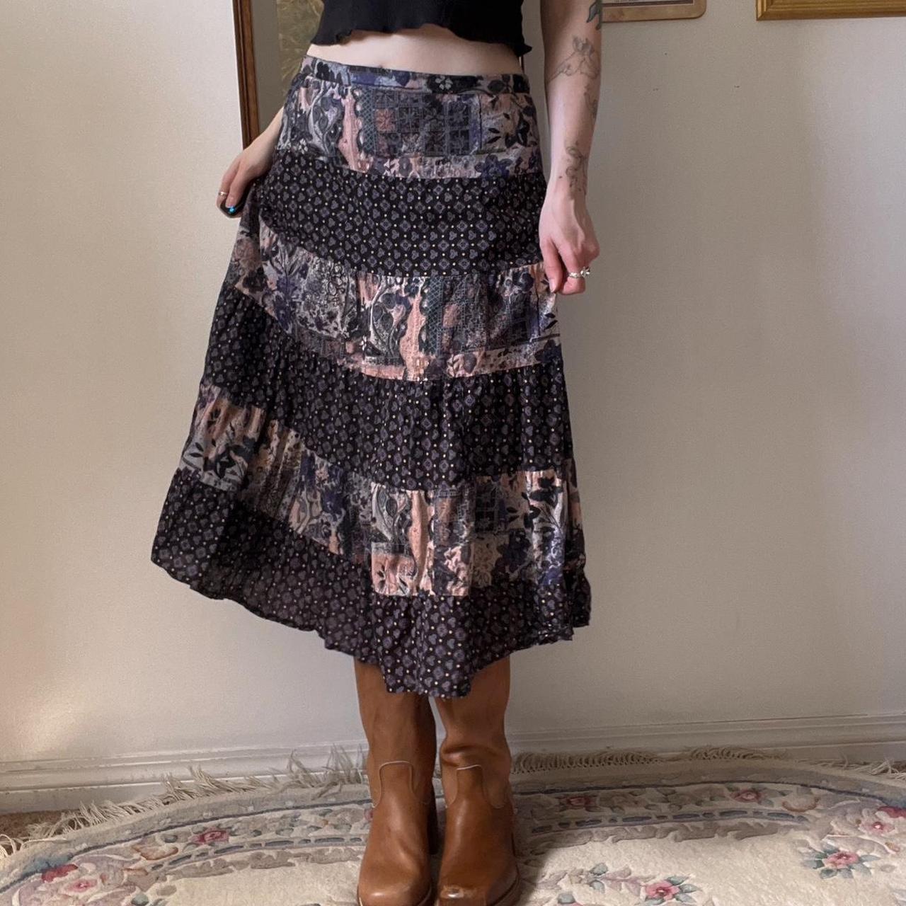 90s boho maxi skirt (31")