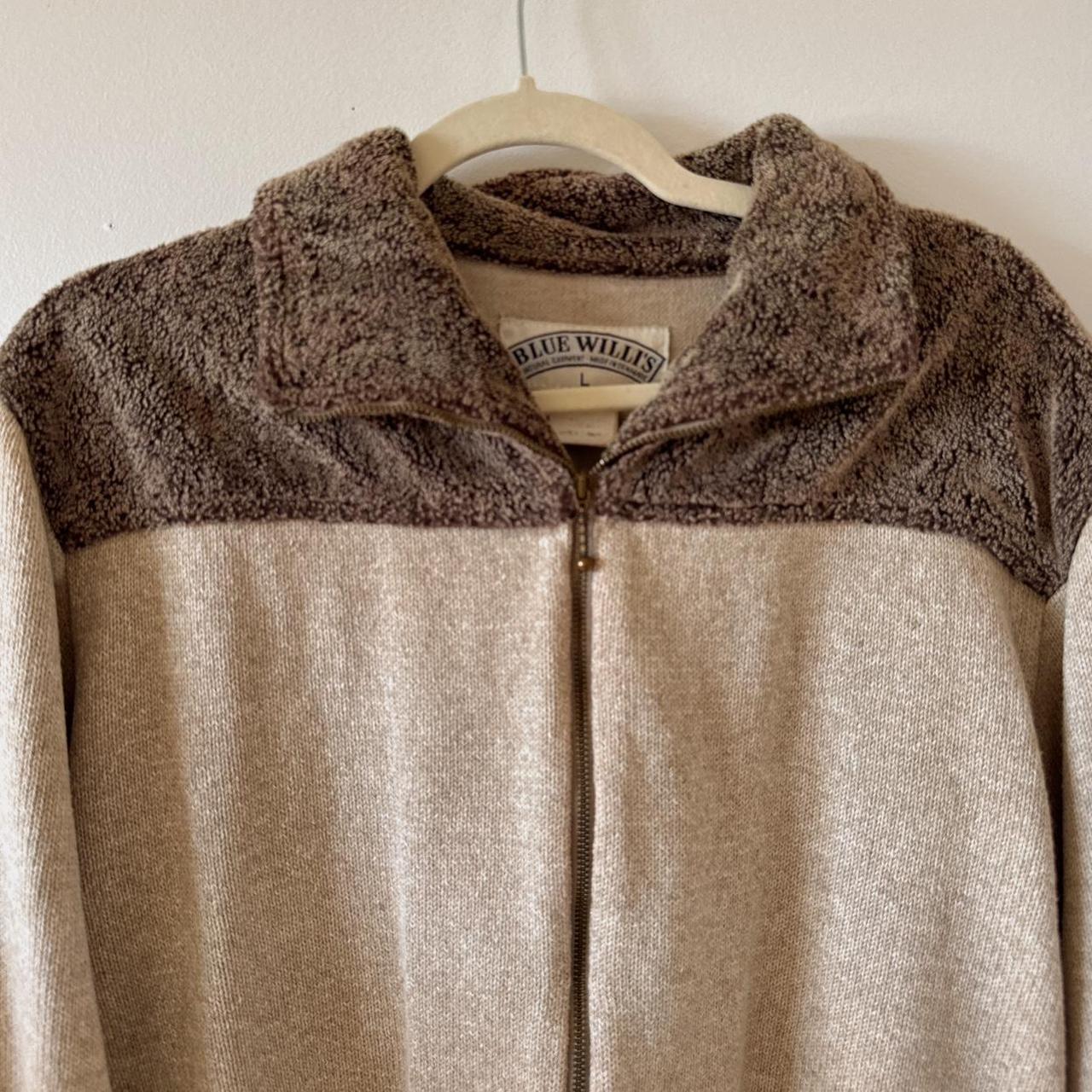 Oatmeal fall knit sweater (L)