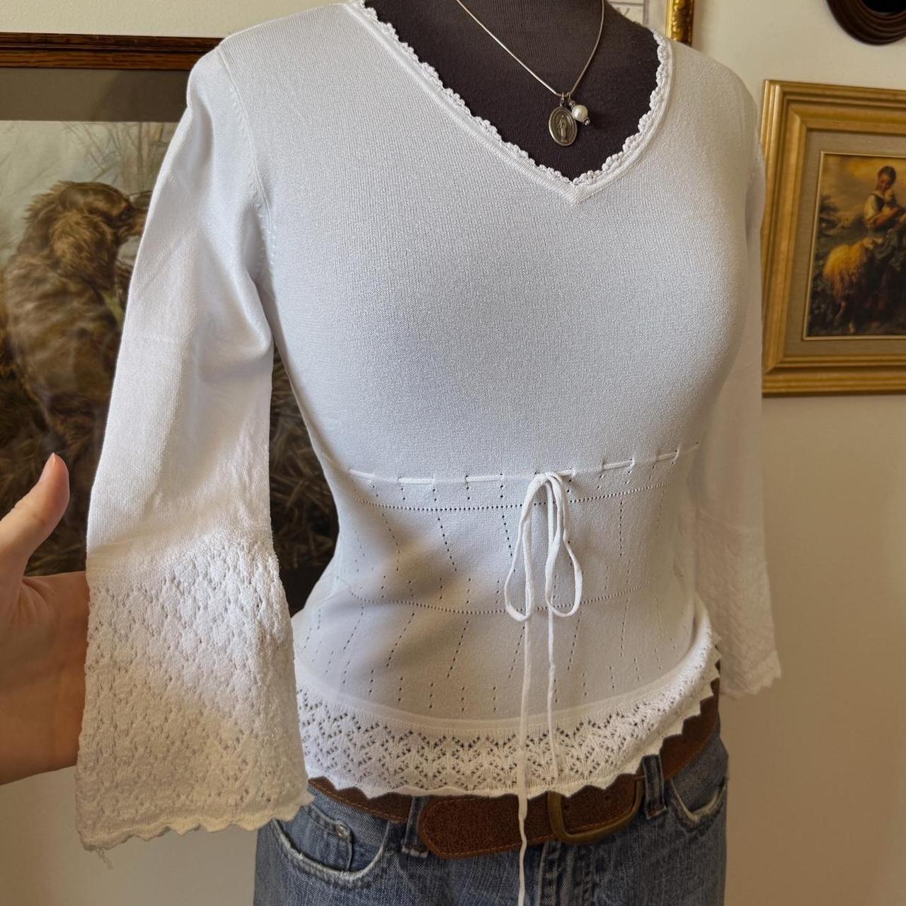 White knit fairy top (M)