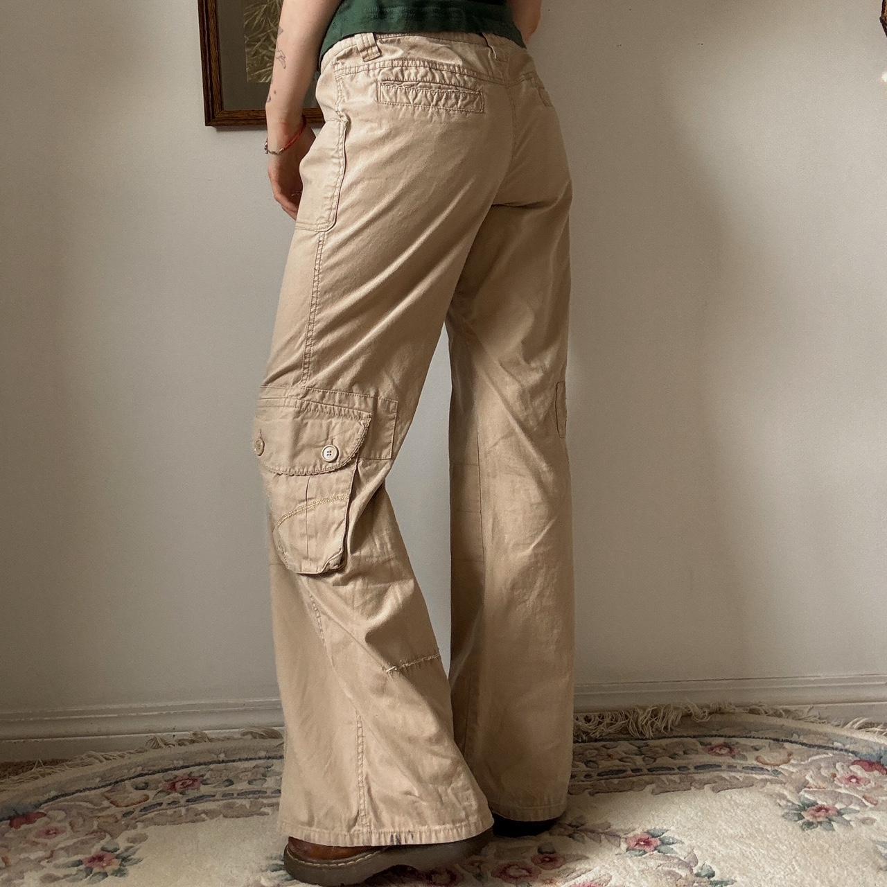 Y2K flare cargo pants (M)