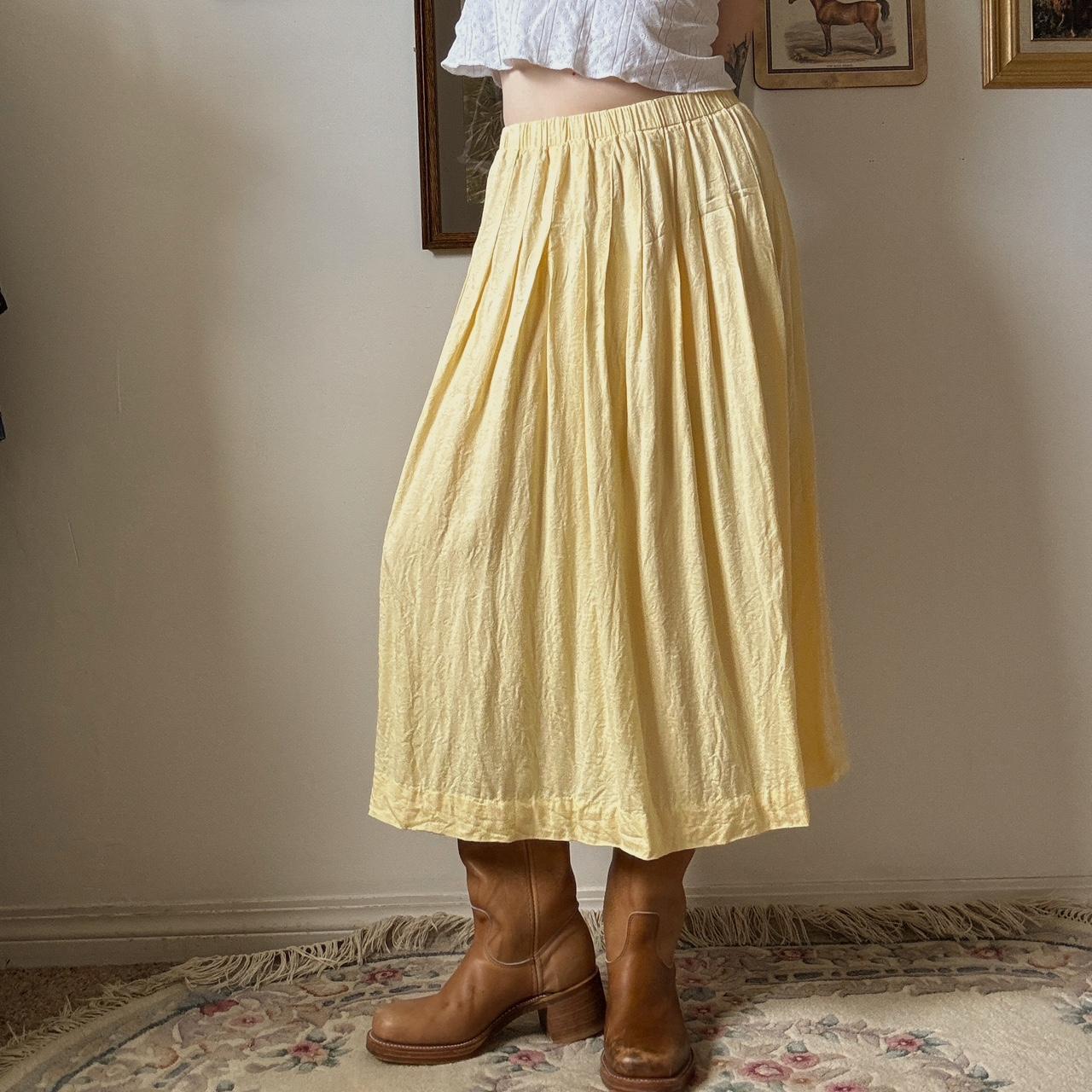 Buttercream maxi skirt (M)