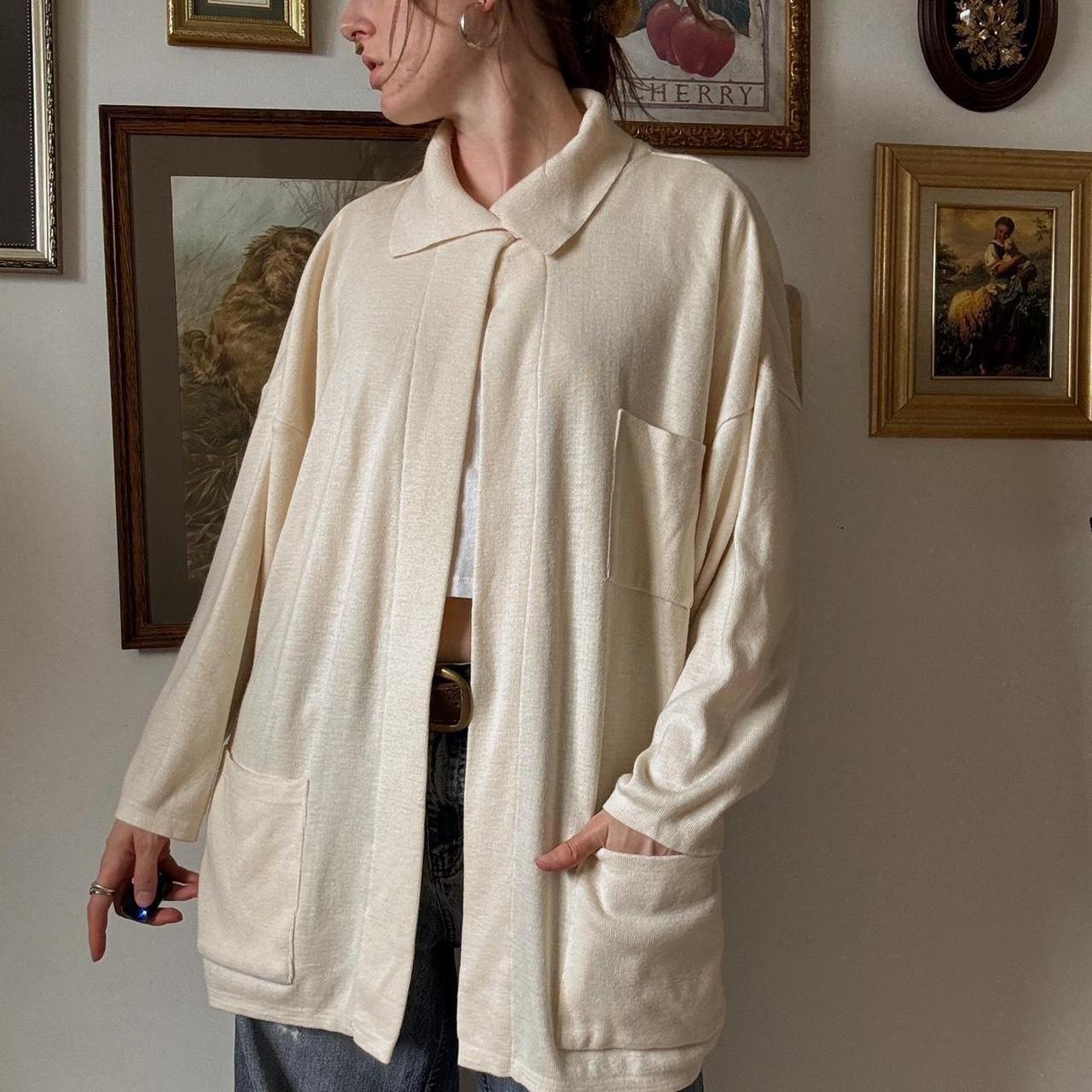 Slouchy cream cardigan (L)