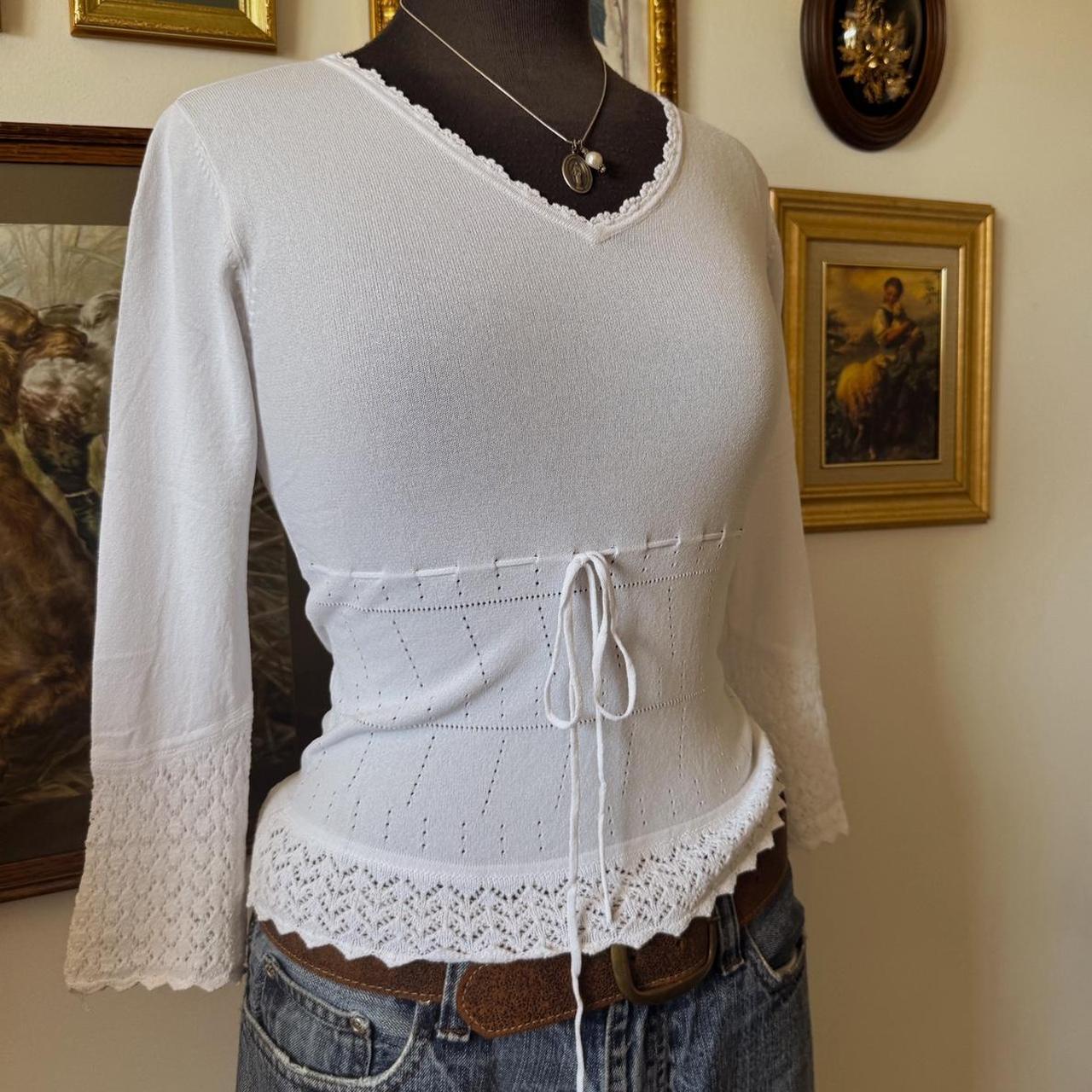 White knit fairy top (M)