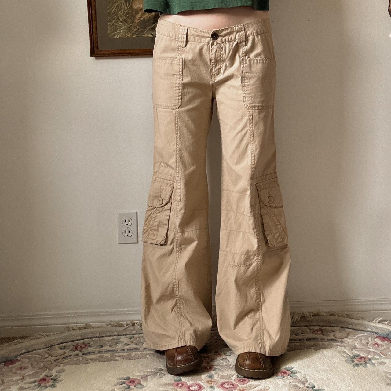 Y2K flare cargo pants (M)