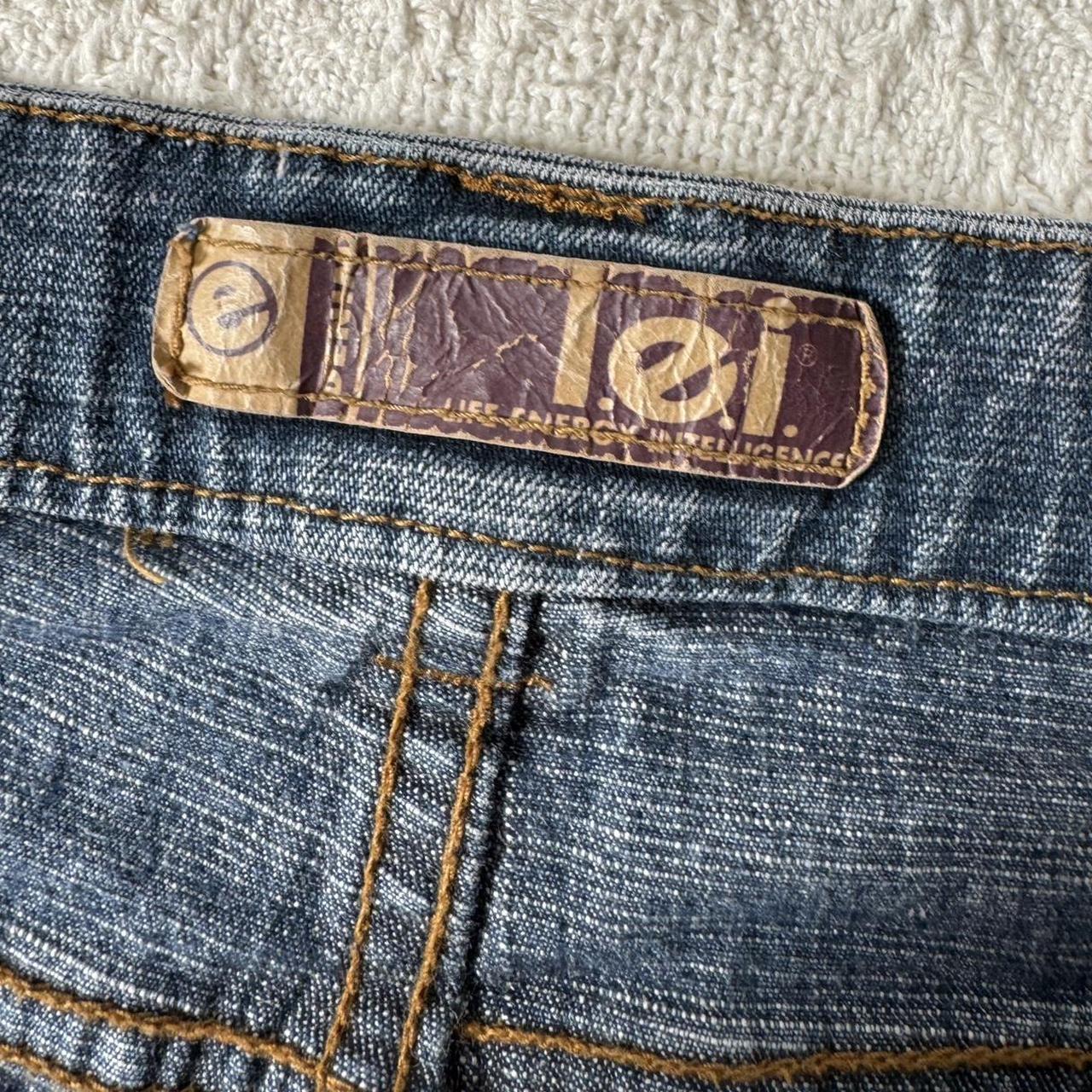 Denim cargo mini shorts (S)