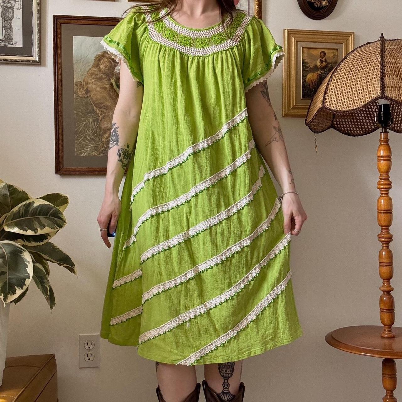 Spring green fairy dress (M)