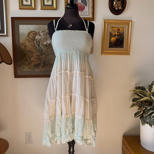 Ocean mist boho summer dress (S)