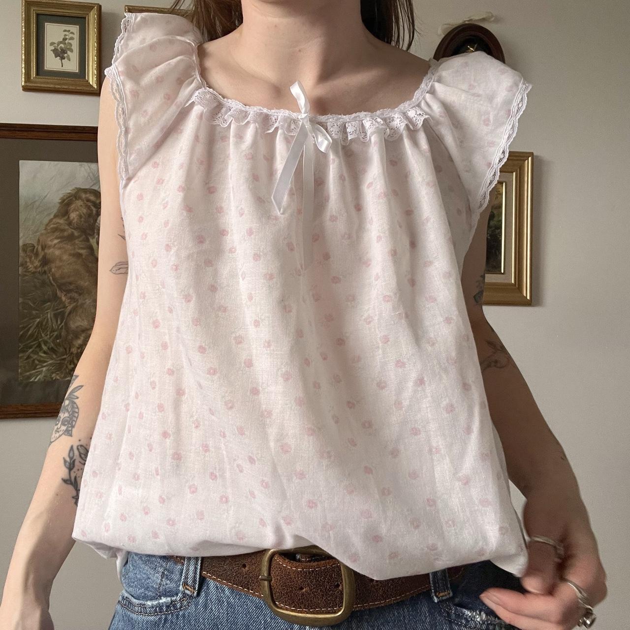 Babydoll floral top (M)