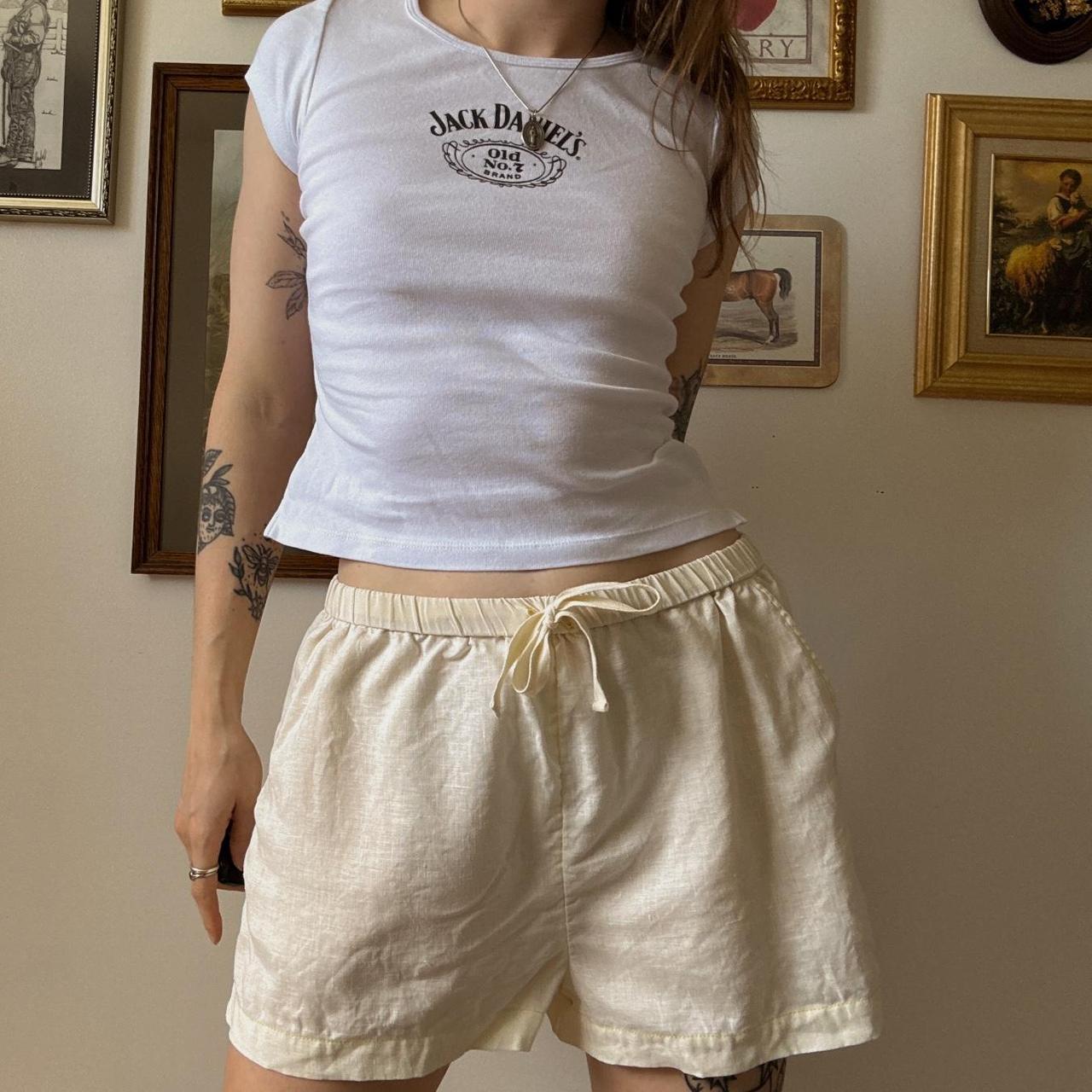 Slouchy linen shorts (M)