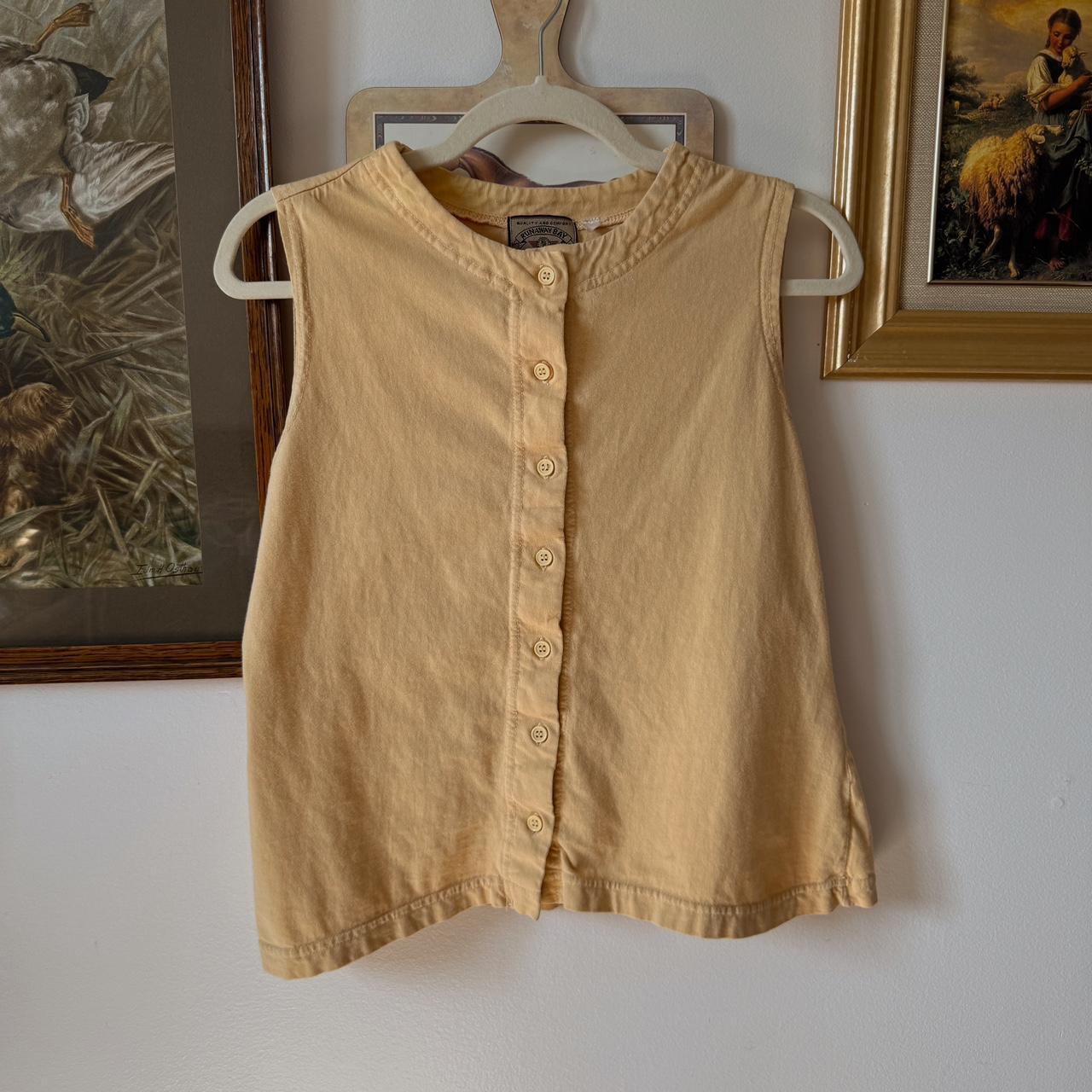 90s butter yellow tank (M)