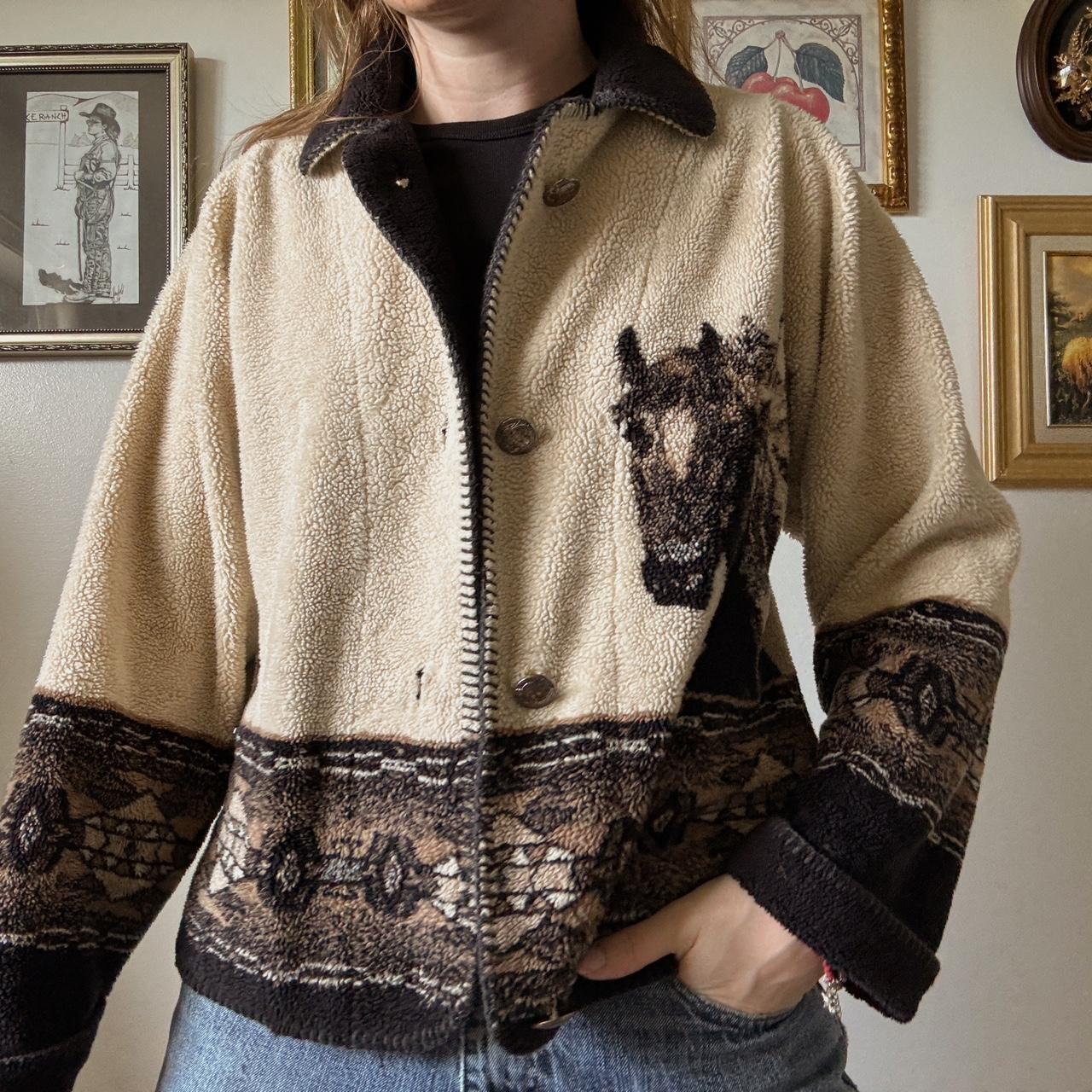 Horse fleece sweater (S)