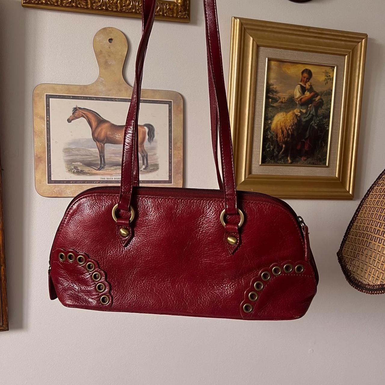 Cherry red shoulder bag