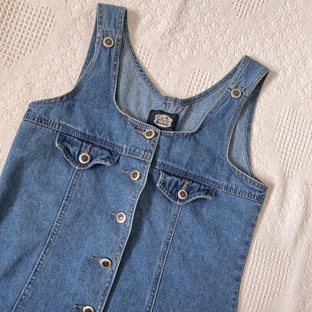 Vintage denim mini dress (S)