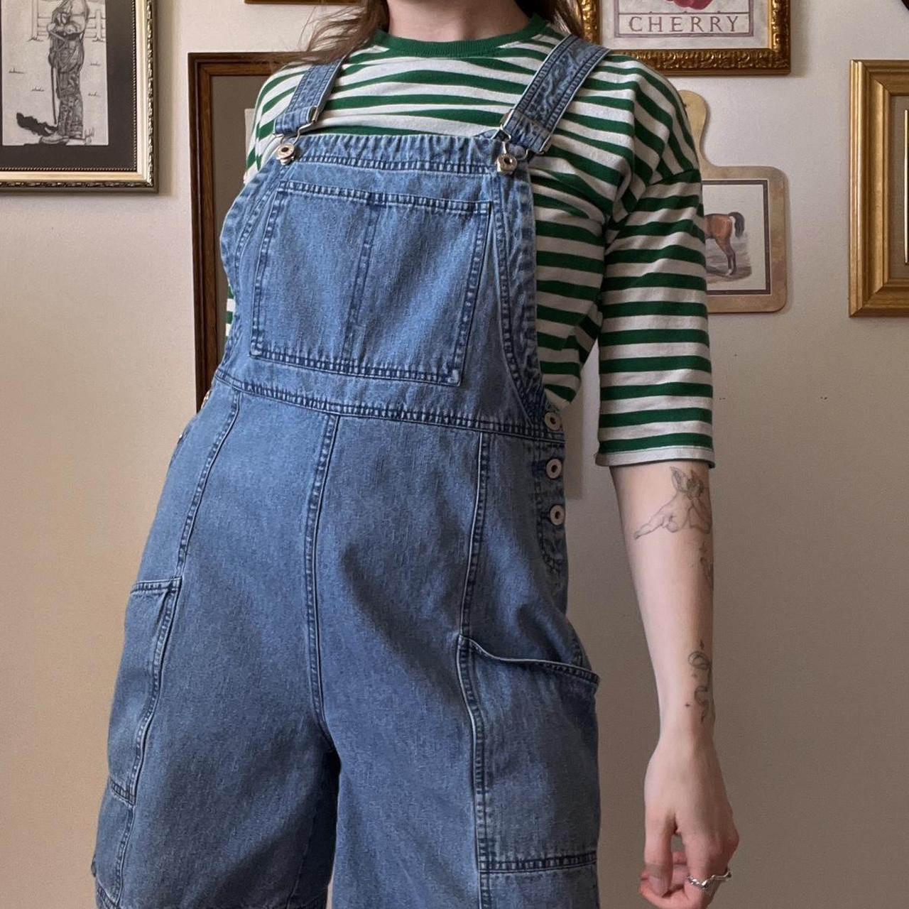 Vintage denim overalls (S)