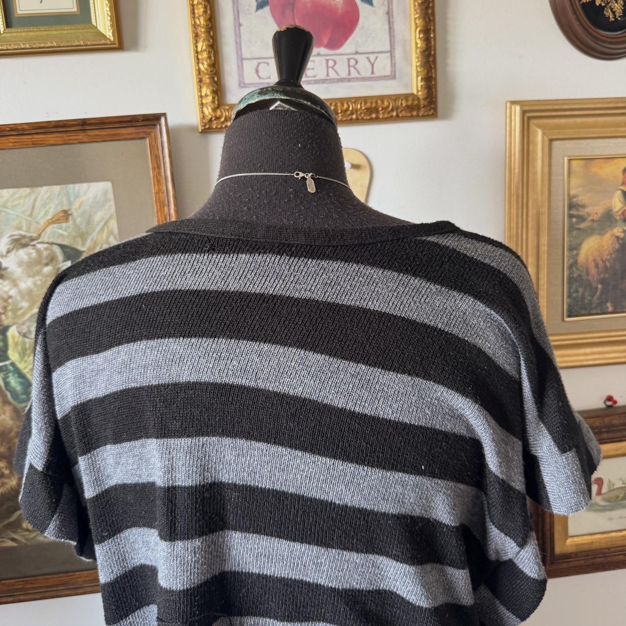 Y2K slouch striped top (M)