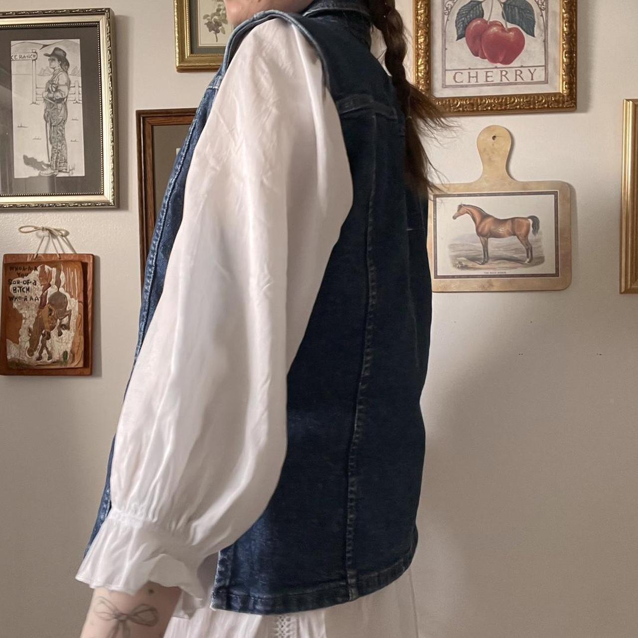 90s cowgirl denim vest (M)