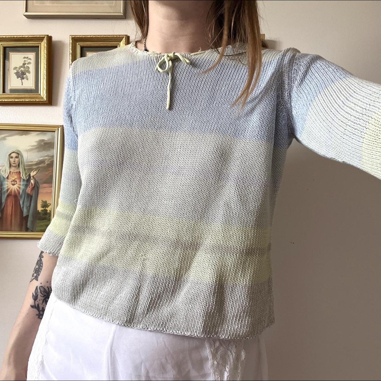 Seafoam knit top (XS)