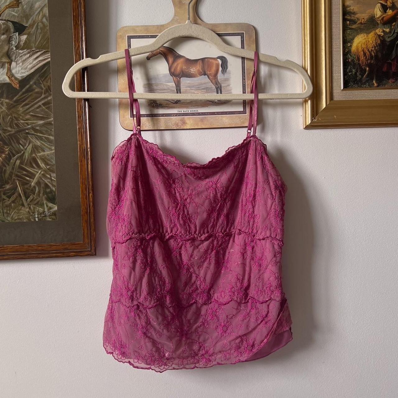 Pink lace fairy cami (S)