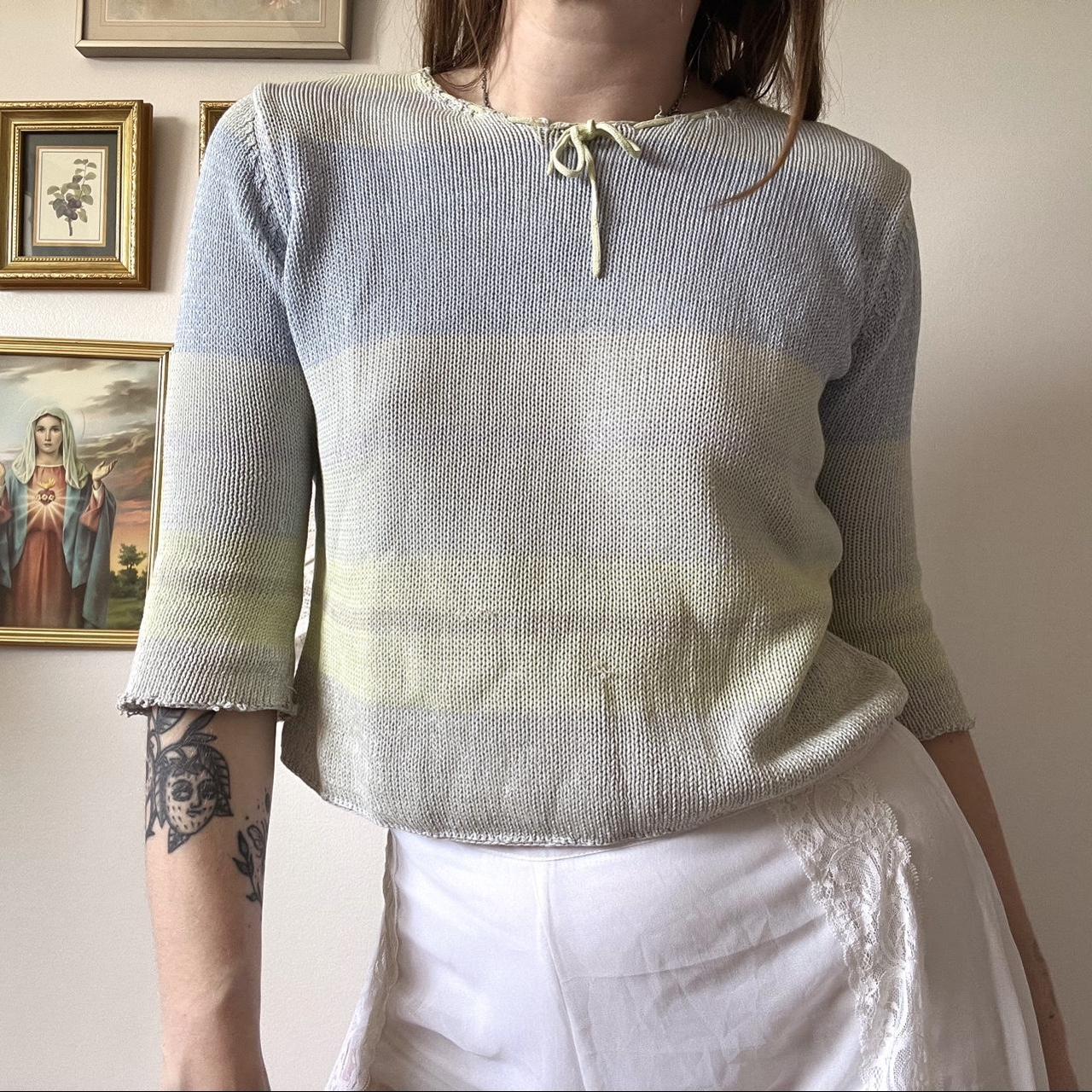 Seafoam knit top (XS)