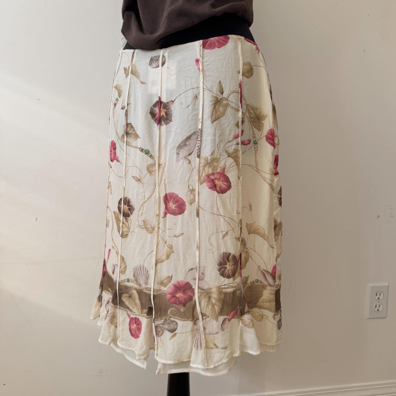 Vintage silk fairy skirt (L)