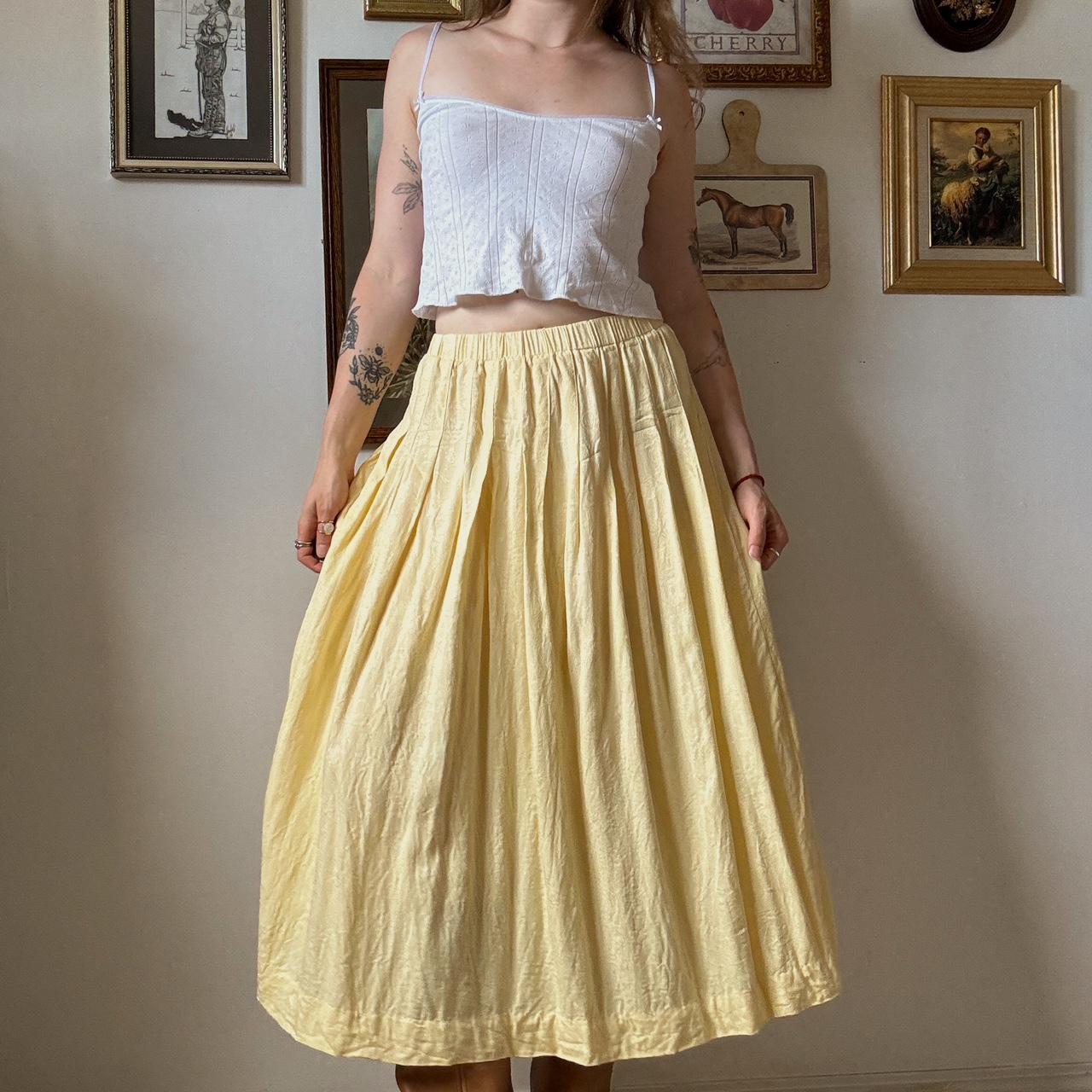 Buttercream maxi skirt (M)