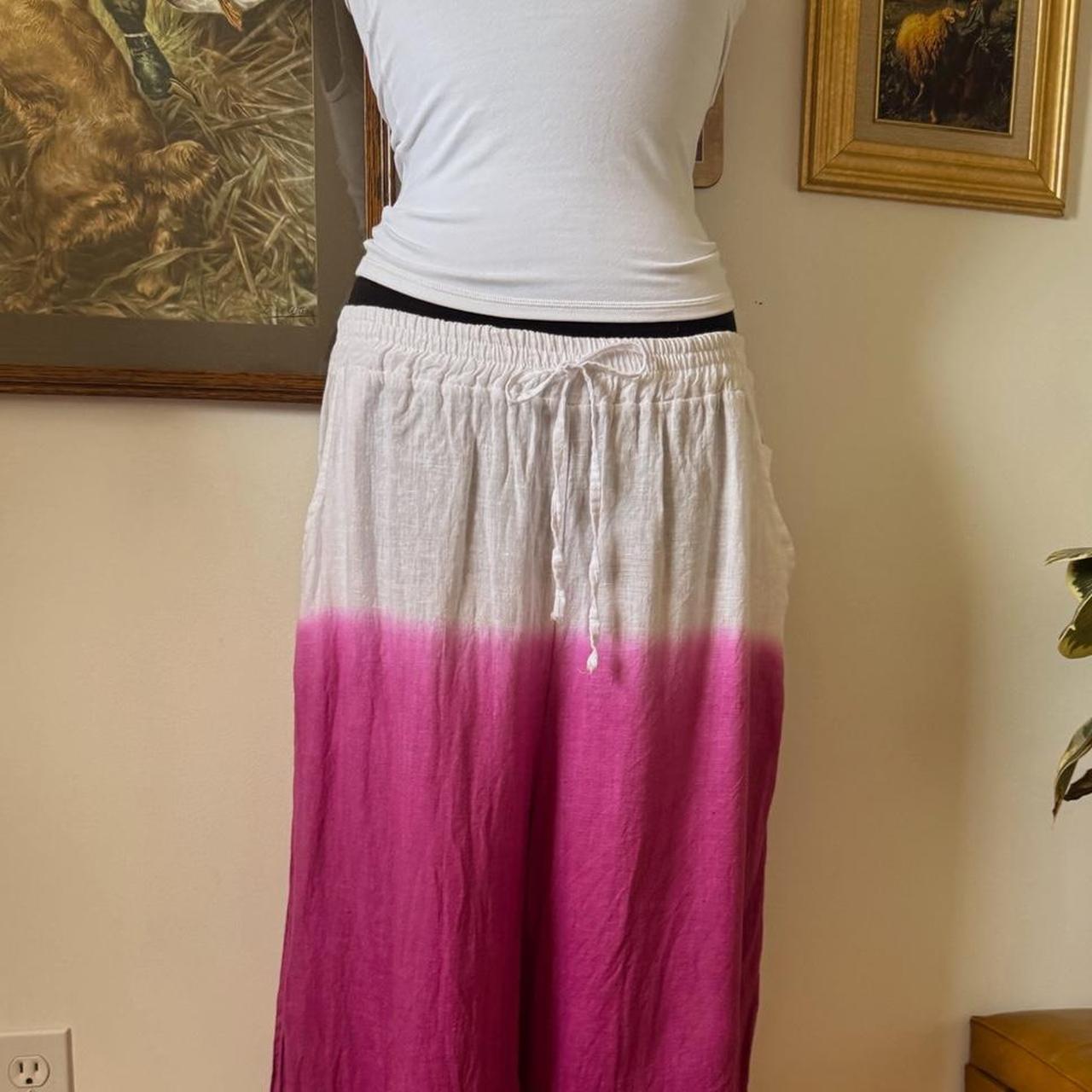 Wide leg linen pants (M/L)