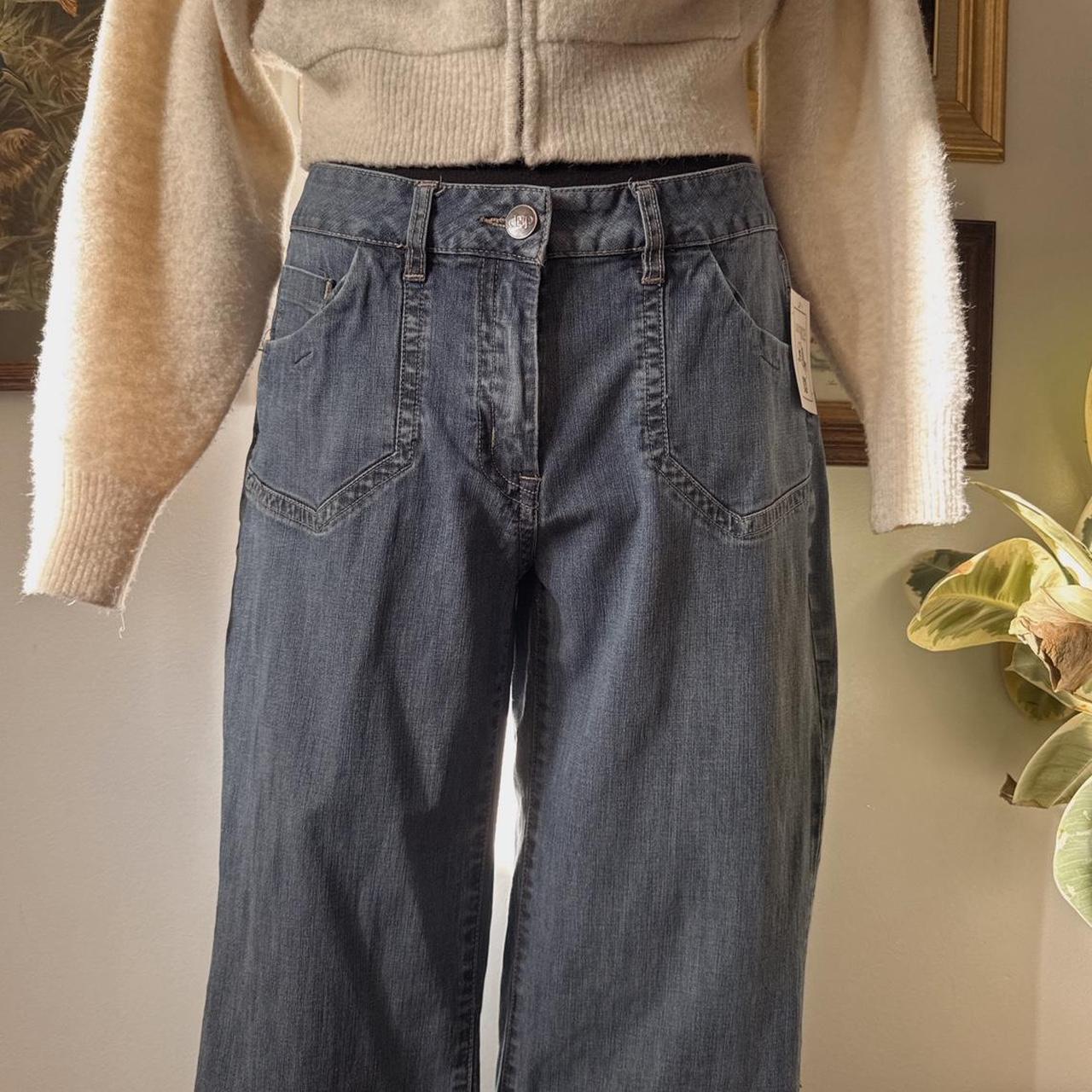 Mid rise wide leg jeans (M)