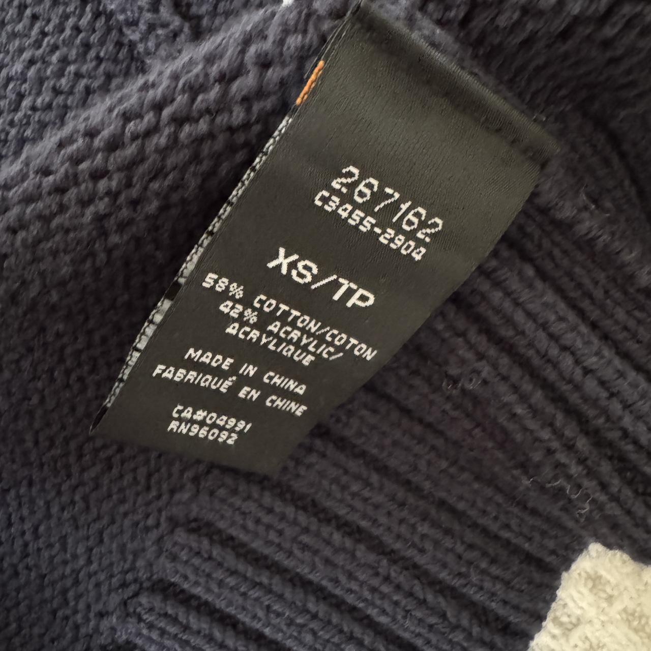 Y2K navy knit long cardigan (XS)