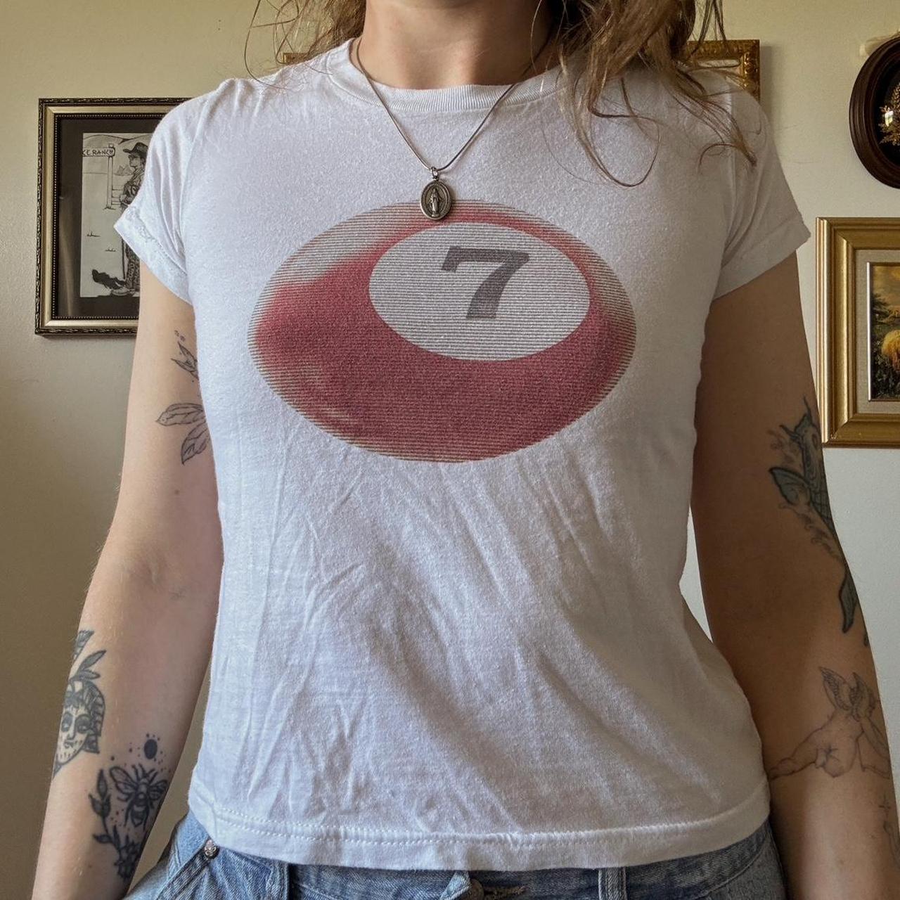 Lucky 7 ball baby tee