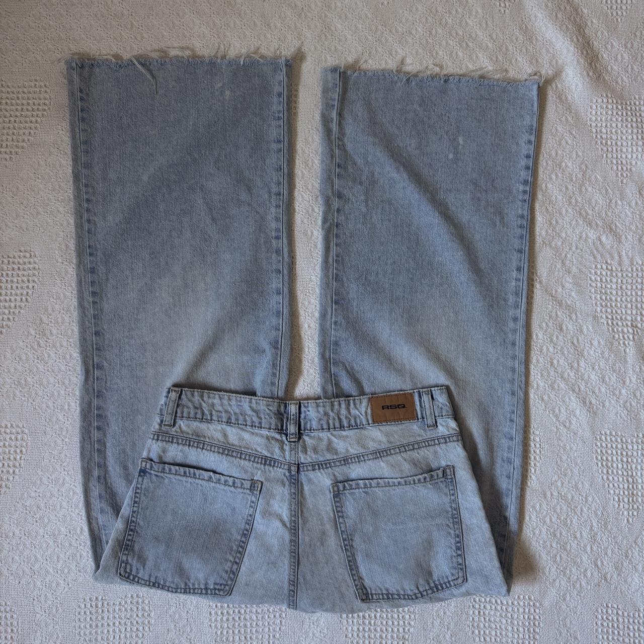 Baggy wide leg light wash jeans (32")