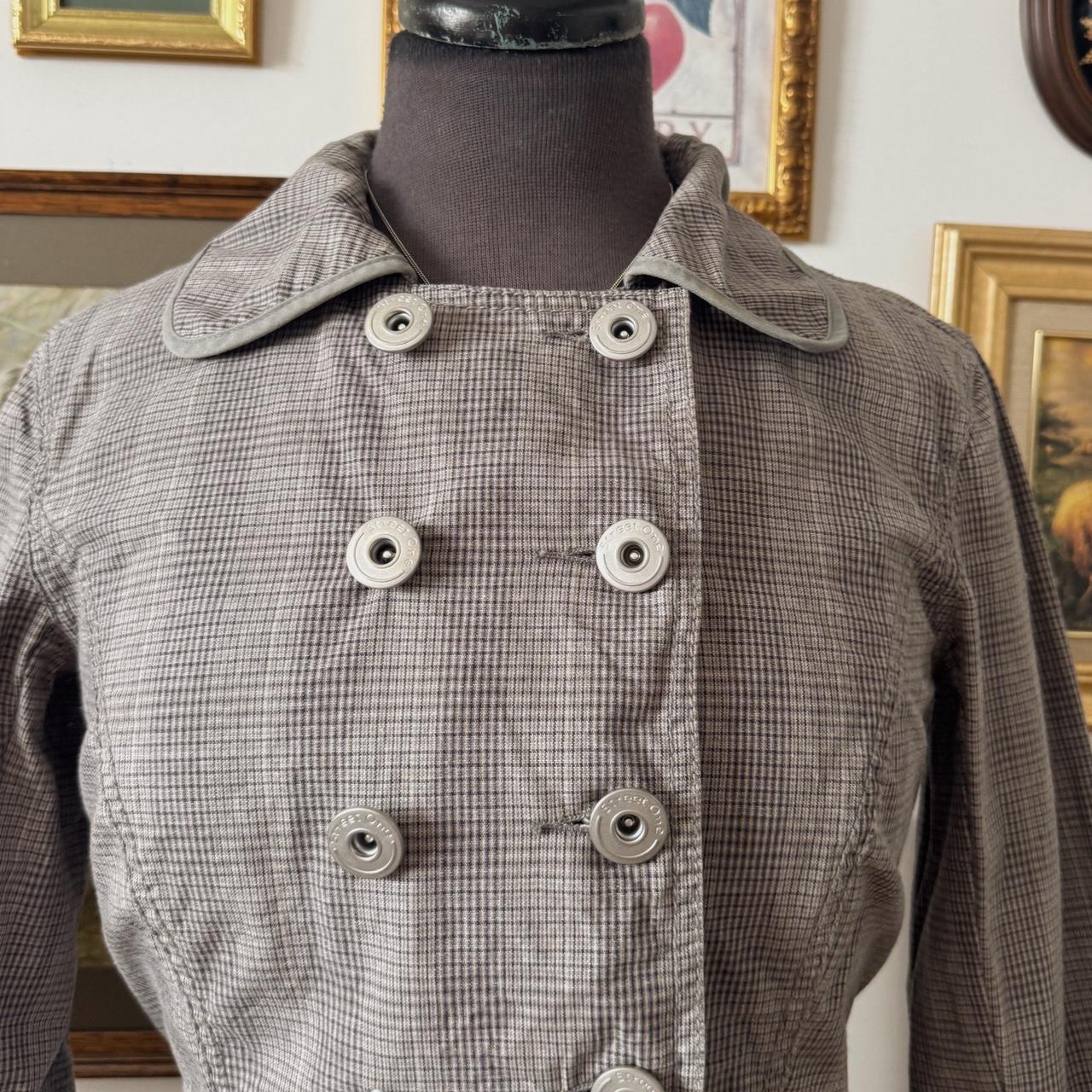 Grey y2k plaid vintage jacket (S)