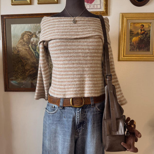 Mohair off the shoulder top (S)