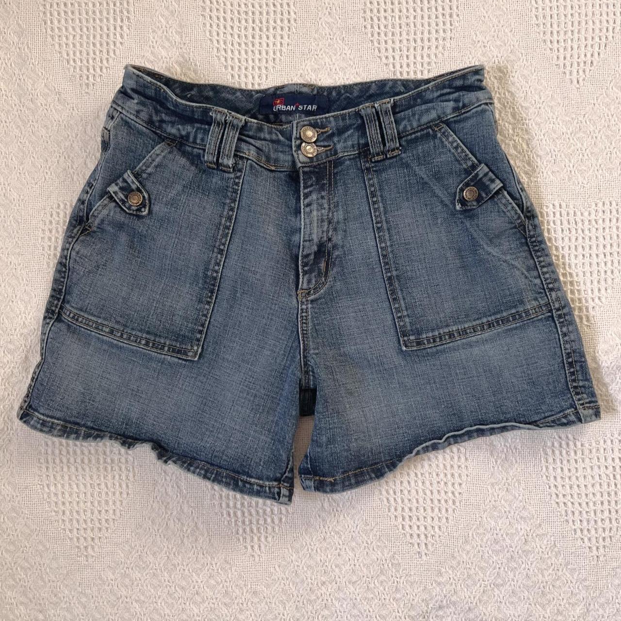 Y2K denim cargo shorts (29")