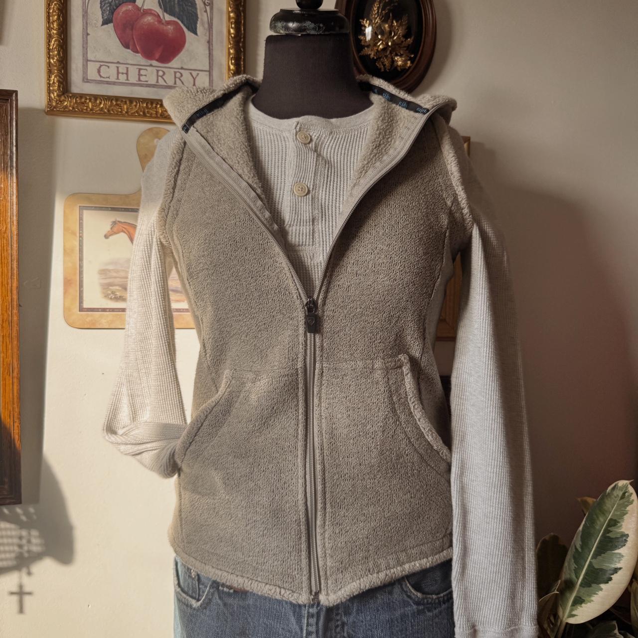 Soft fleece lined zip up vest (S)