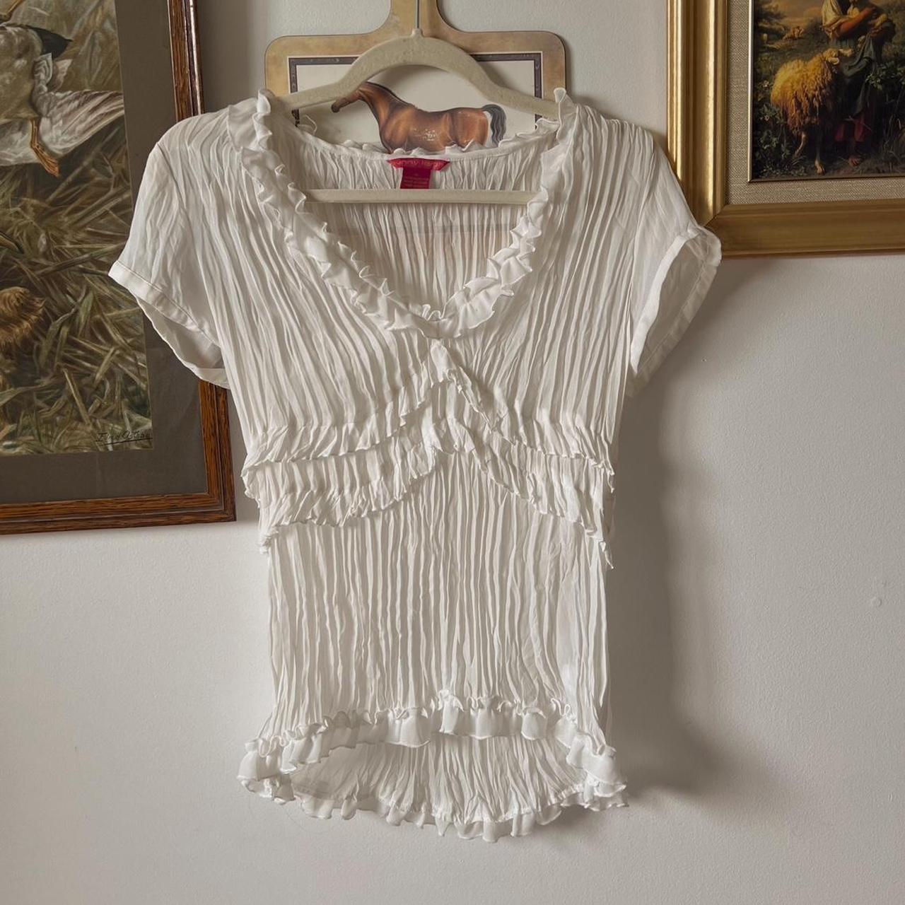 Sheer white angel top (M)