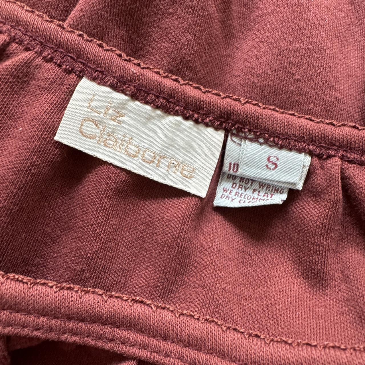 Burgundy cotton off the shoulder top (S)
