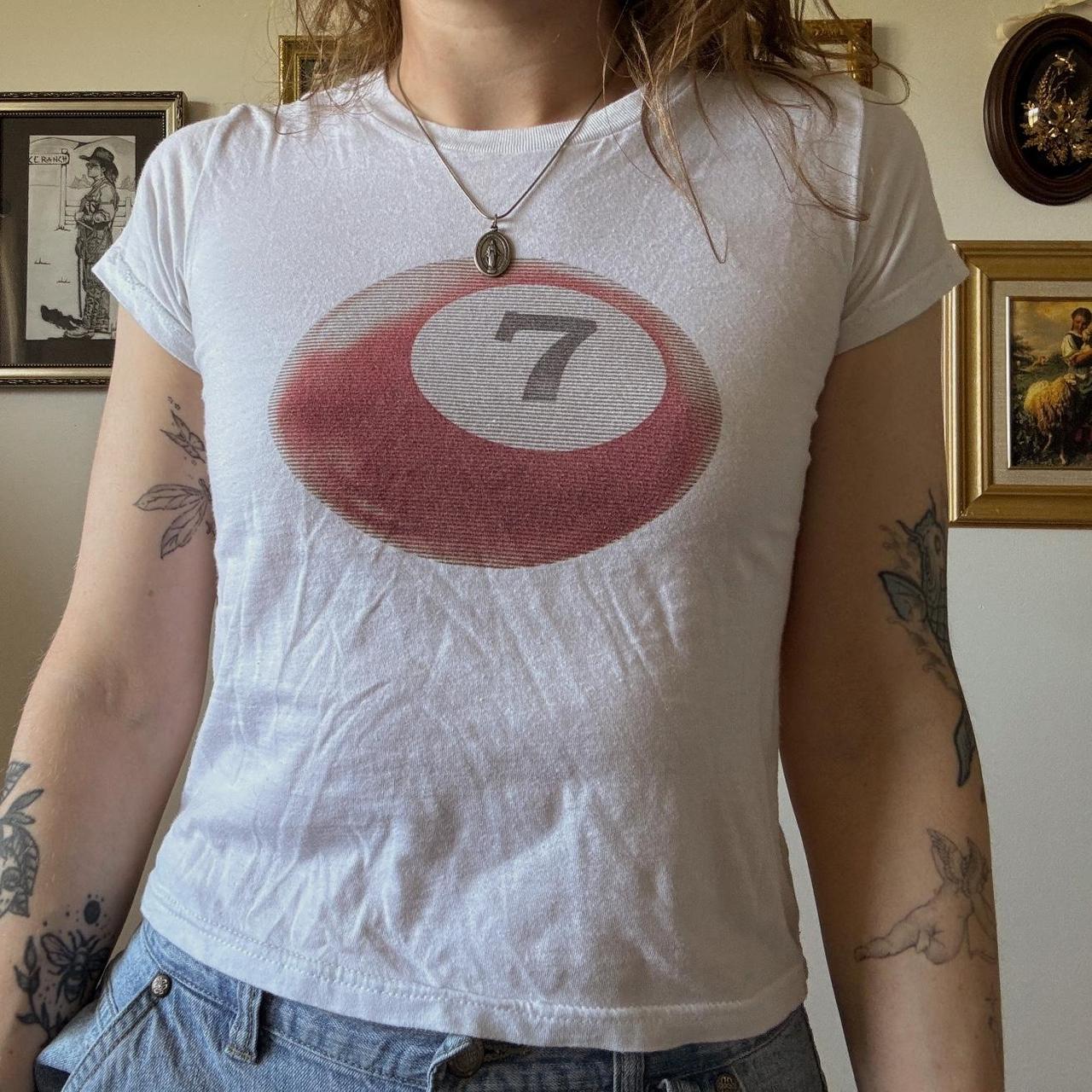 Lucky 7 ball baby tee