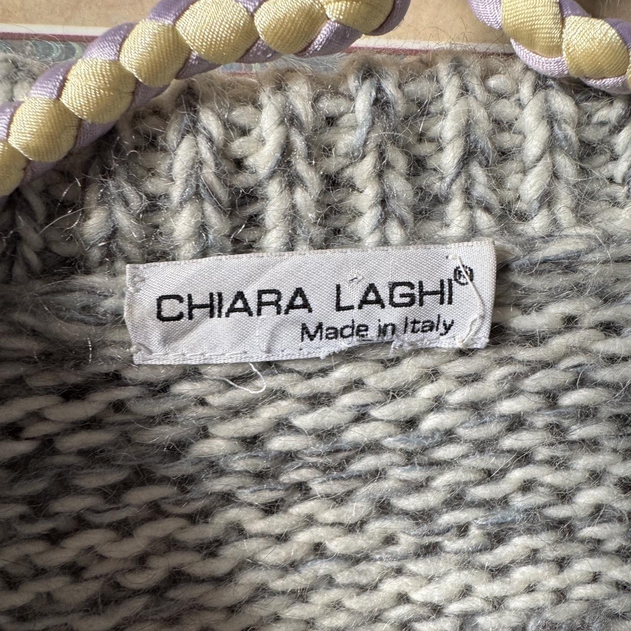 Cozy soft grey knit cardigan (S)