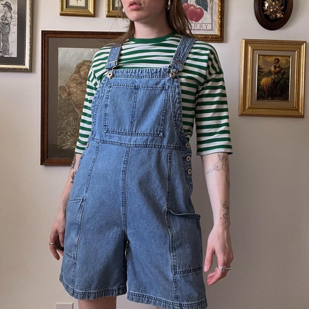 Vintage denim overalls (S)