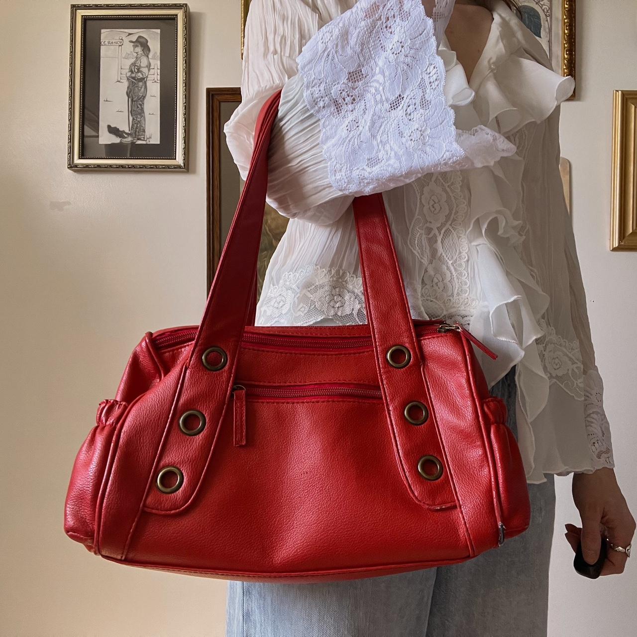 Vintage red shoulder bag