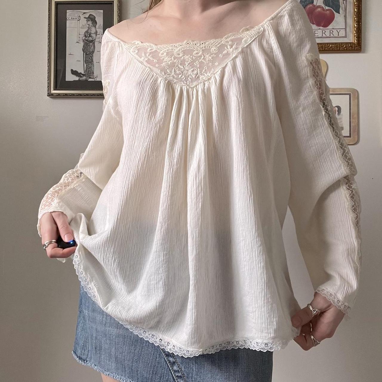 Lace boho fairy blouse (XL)