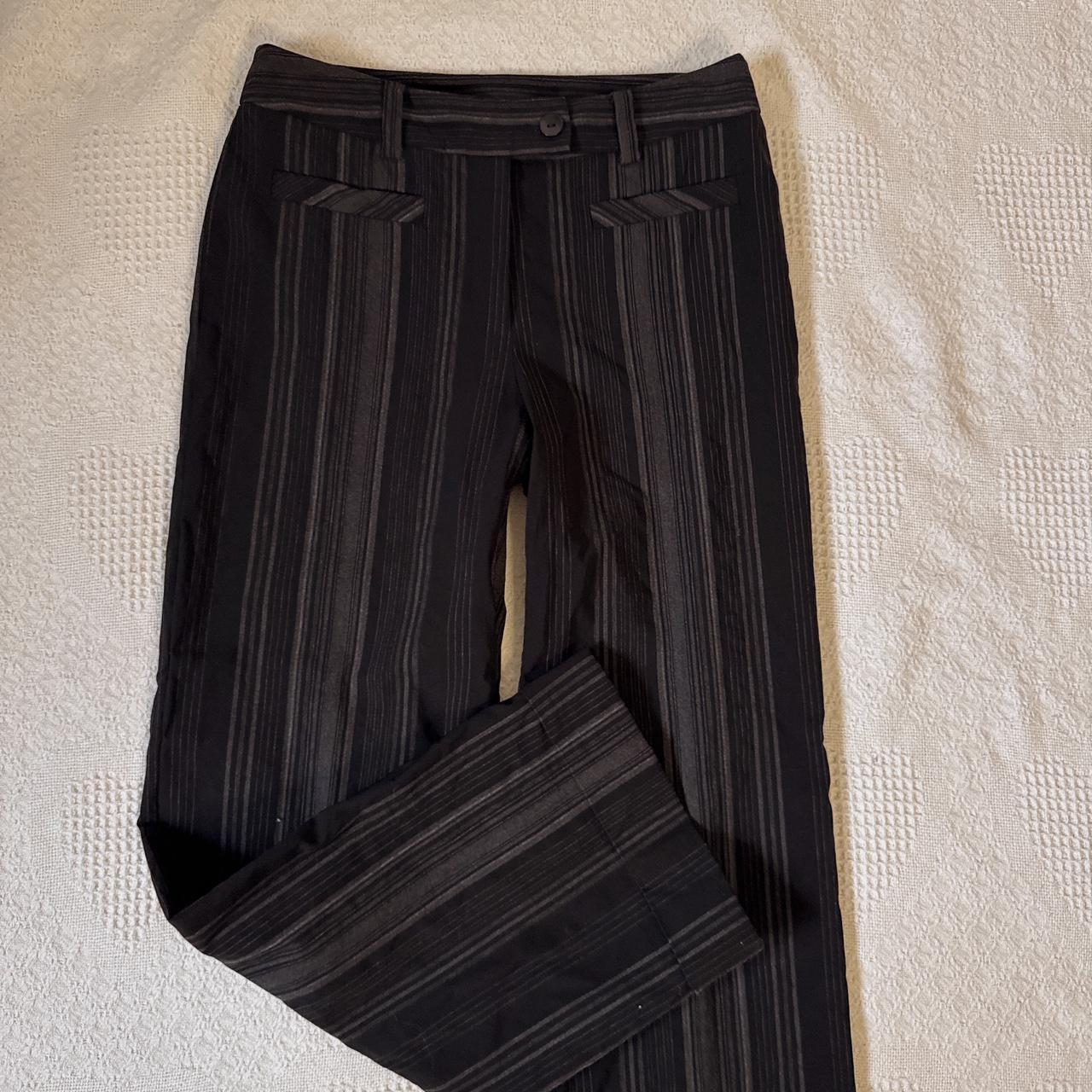 Black wide leg trousers (S)
